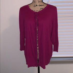 ***Last Chance*** Purple 3/4 sleeve Cardigan